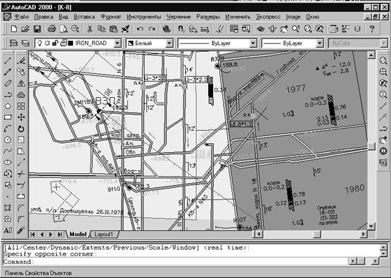 Геоинформационное обеспечение электронных планов горных работ