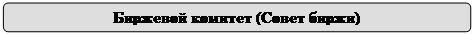 Скругленный прямоугольник: Биржевой комитет (Совет биржи)