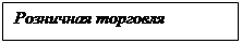 Подпись: Розничная торговля

