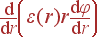 \frac{{\rm d}}{{\rm d}r}\left(\varepsilon(r) r\frac{{\rm d}\varphi}{{\rm d}r}\right)