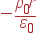 -\frac{\rho_0r} {\varepsilon_0}