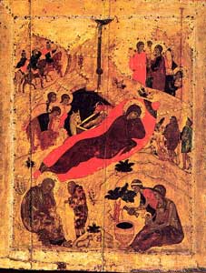 преп. Андрей Рублев. Икона Рождества Христова