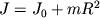 $J = J_{0} + mR^{2}$