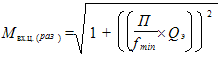 Times New Roman12167772150M_вх.ц.(раз) =sqrt(1+(((П/f_min) \xx Q_э))^2
