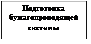Подпись: Подготовка бумагопроводящей системы