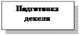 Подпись: Подготовка 
декеля
